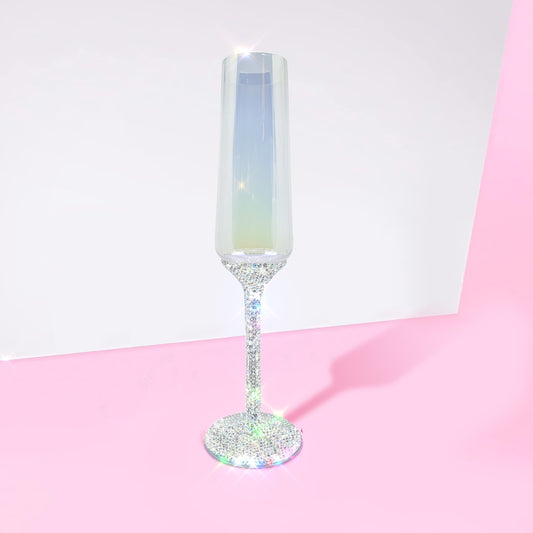 Bling Diamond Champagne Flutes Champagne Glass- Dazzling Diamond Wine Glass- Hammered Goblet Toasting Flute Glass- Champagne Flutes