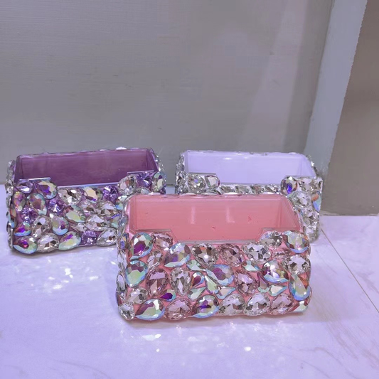 Bling Diamond Iridescent Business Card Holder