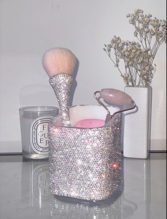 Bling Makeup Brush and Holder SET