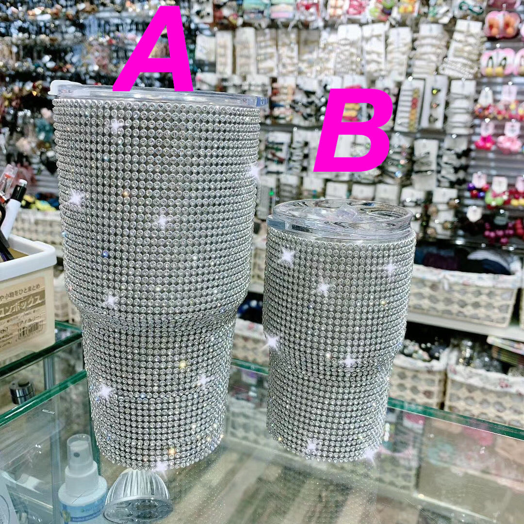 Bling Coffee Tumbler with Lid (2 Sizes)