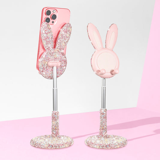 Bling Rhinestone Bunny Rabbit Phone Holder
