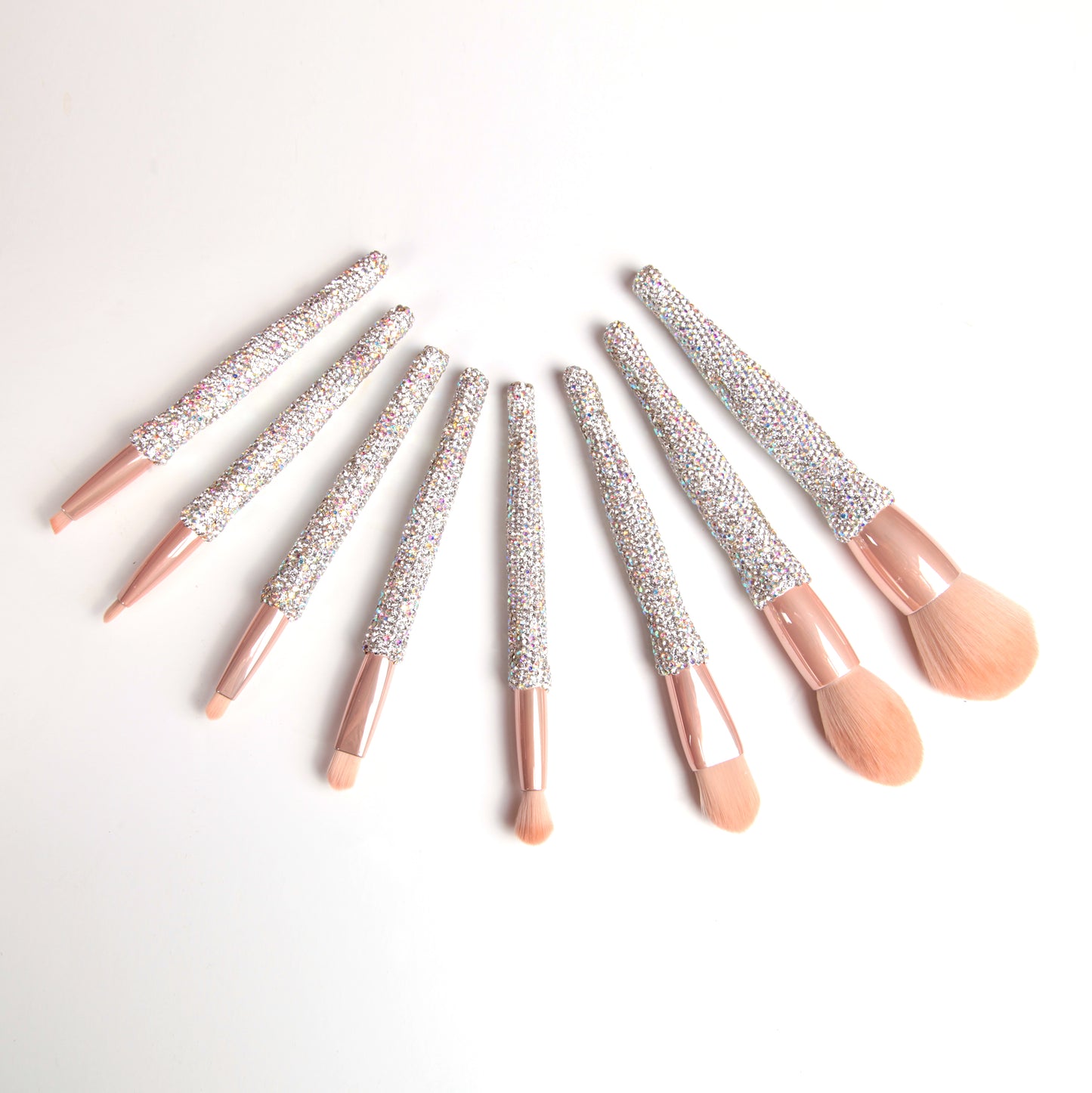 Bling Rhinestone 8PC Makeup Brush Set
