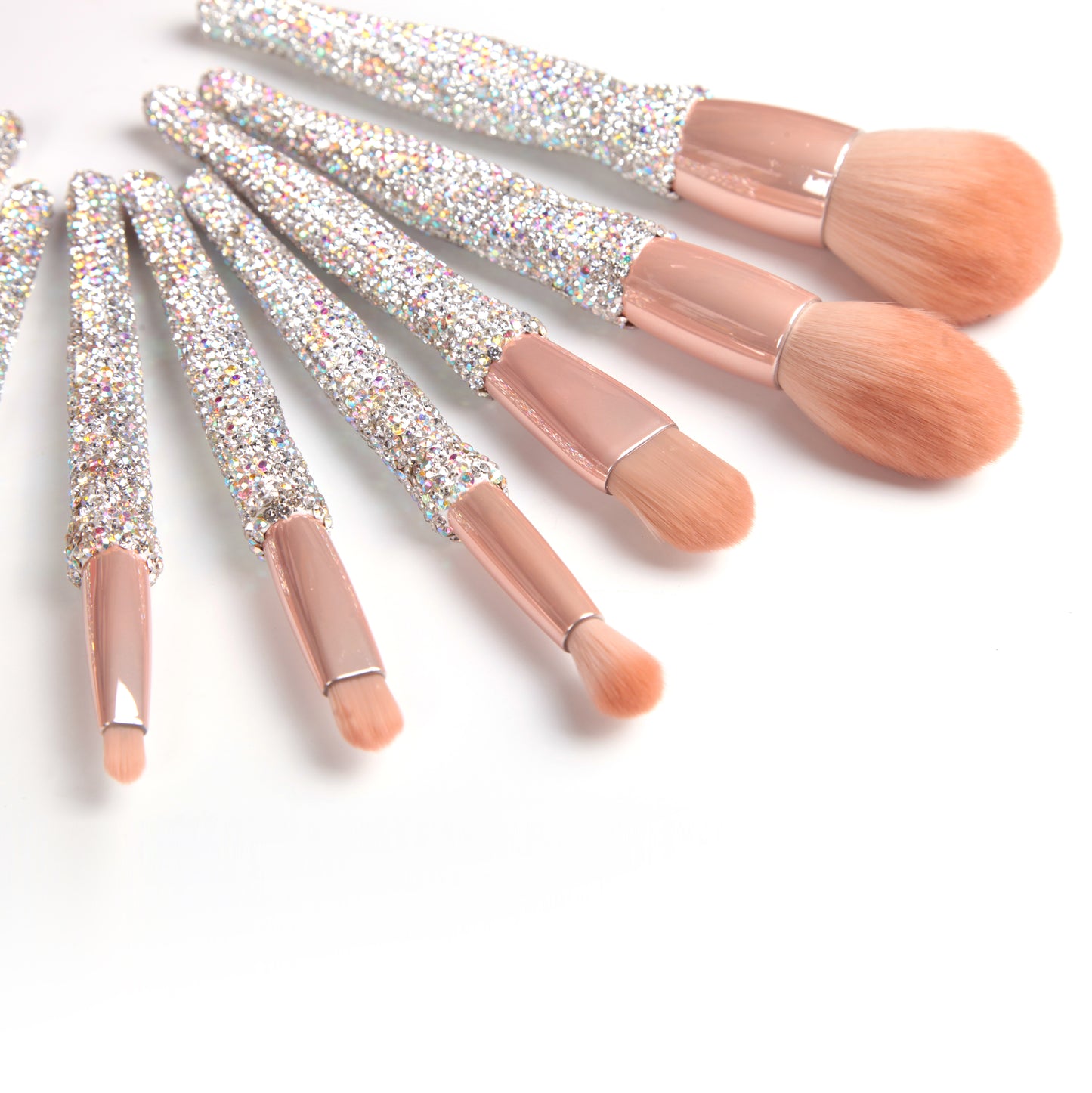 Bling Rhinestone 8PC Makeup Brush Set