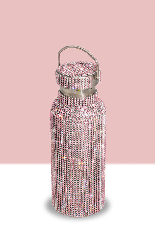 Bling Pink Stainless Steel Water Bottle