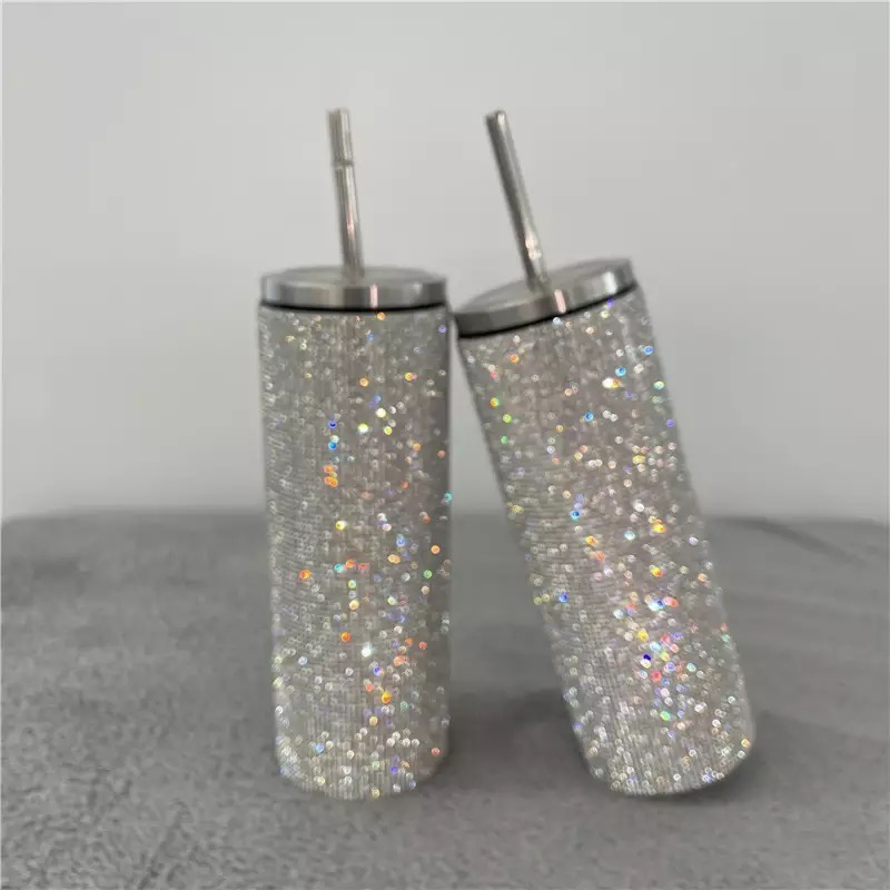 Bling Insulated Tumbler with Metal Straw (20oz)