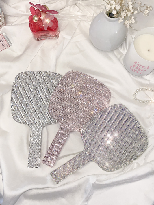 Bling Rectangular Handheld Makeup Mirror