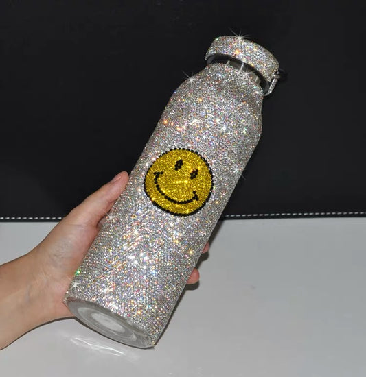Bling Smiley Water Bottle