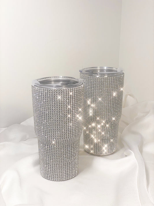 20oz Bling Stainless Steel Water Bottle Tumbler with Removable Lid