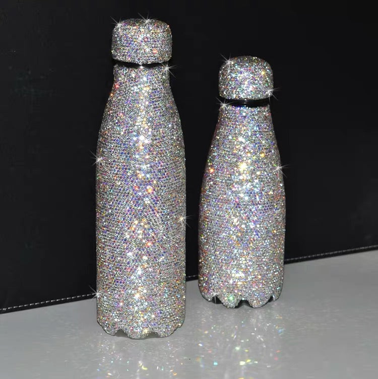 Bling Luxurious Reusable Stainless Steel Water Bottle (2 Sizes)