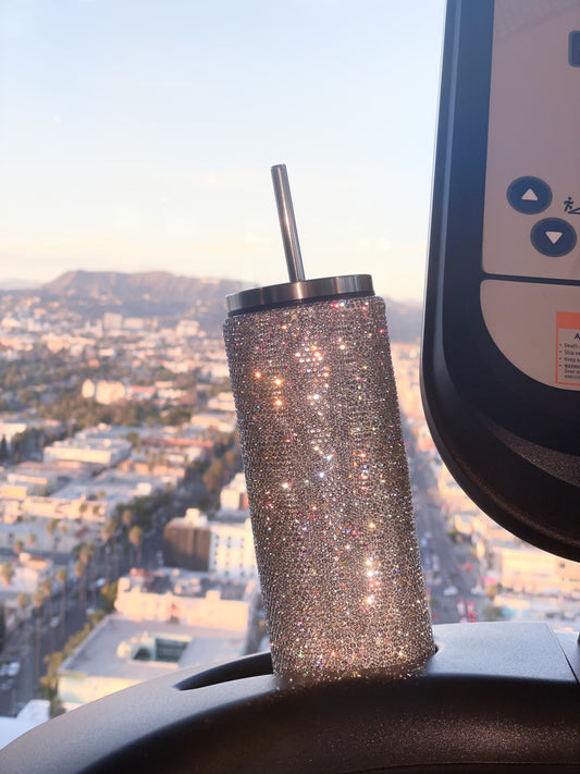 Bling Insulated Tumbler with Metal Straw (20oz)