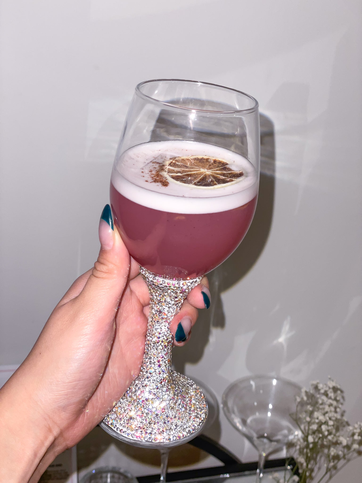 wine glass bling Bling Romantic Wine Glass Cup – BlingPink USA