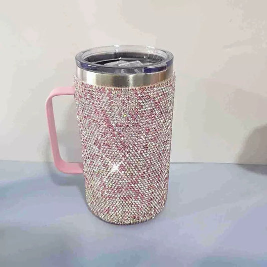 Bling Insulated Boss Mug Cup with Handle Lid 750 mL