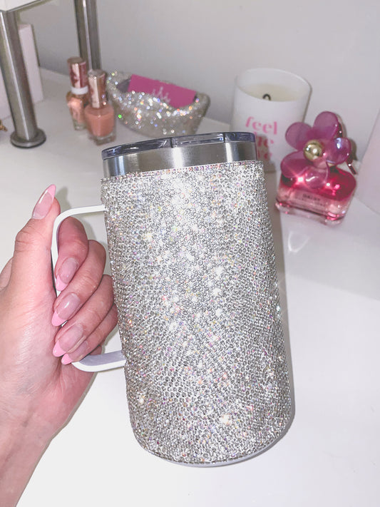 Bling Insulated Boss Mug Cup with Handle Lid 750 mL