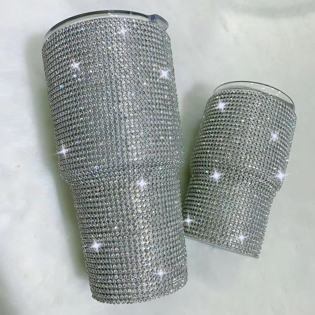 Bling Coffee Tumbler with Lid (2 Sizes)