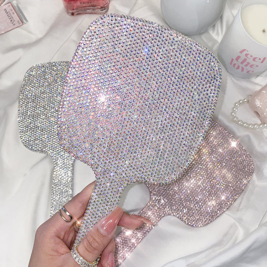 Bling Rectangular Handheld Makeup Mirror
