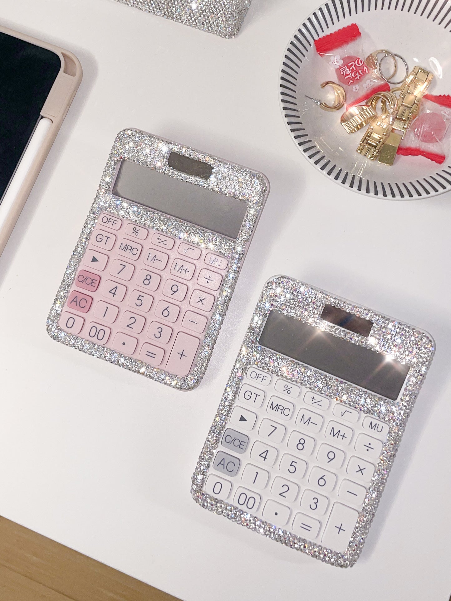 Bling Crystal 12 Digit Office Calculator