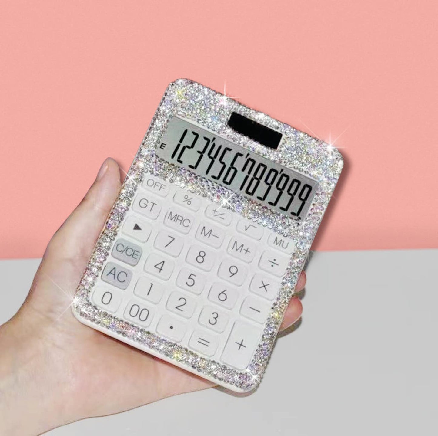 Bling Crystal 12 Digit Office Calculator