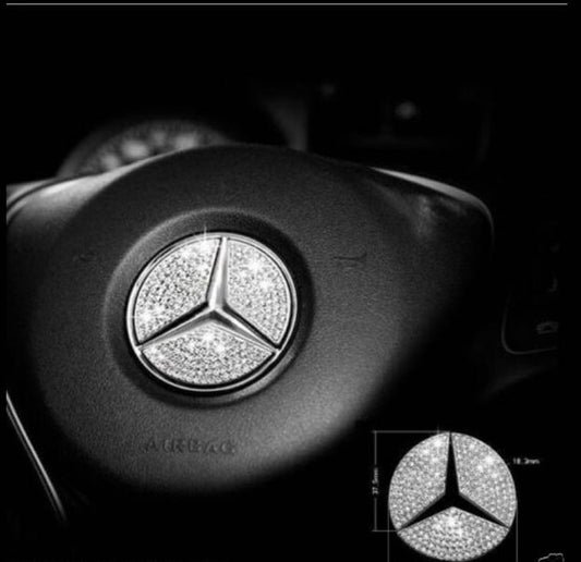 Crystal Steering Wheel Badge Emblem