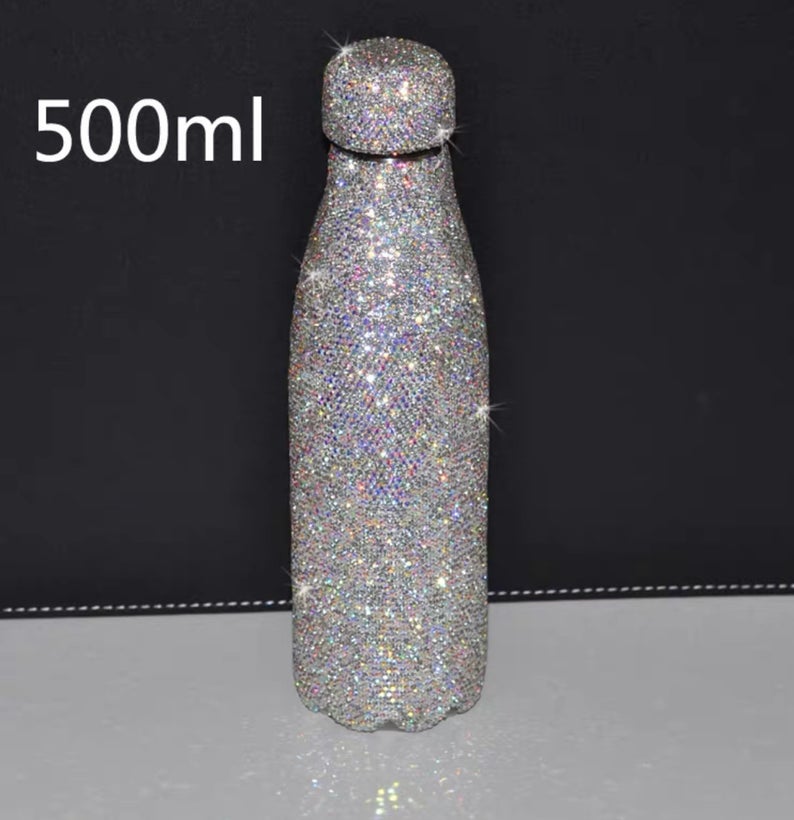 Bling Luxurious Reusable Stainless Steel Water Bottle (2 Sizes)