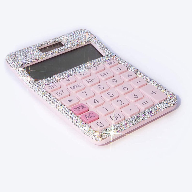 Bling Crystal 12 Digit Office Calculator