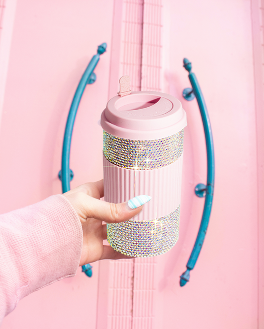 Bling Stainless Steel Tumbler with Silicone Lid